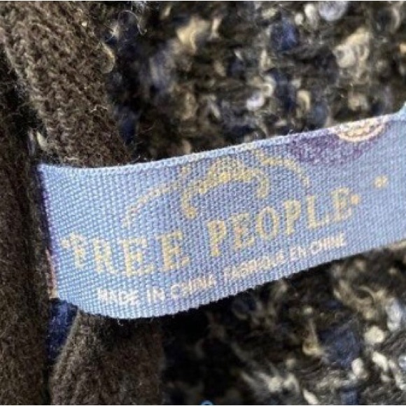 Free People Dark Blue Cowl Neck Sweater - Picture 6 of 8